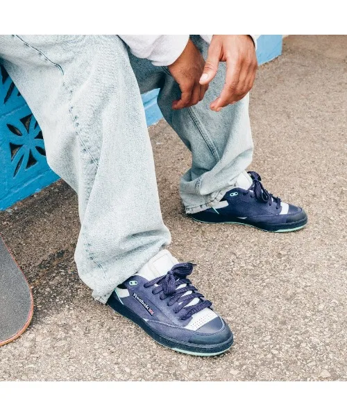 Унисекс кроссовки Club C Bulc Reebok тёмно-синие — фото 4