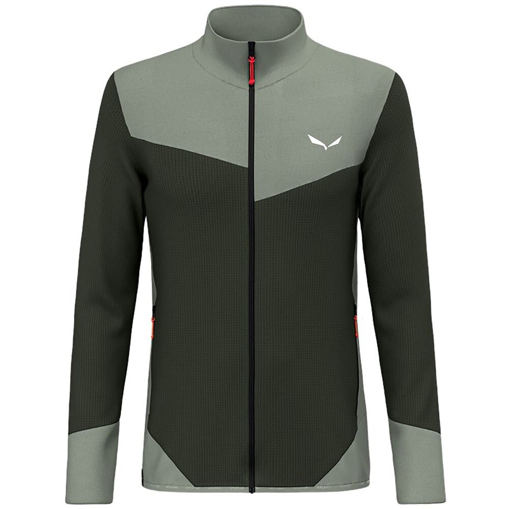 

Флис Salewa Puez Waffle HYB Pl, зеленый