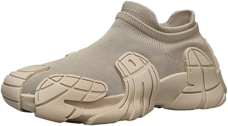 

Мужские стильные низкие слипоны - ретро-футуристический дизайн, верх из дышащей ткани, идеально подходят для повседневной носки и полуофициальных мероприятий Hoalox, хаки