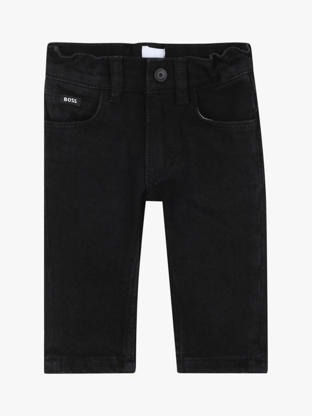 

Детские эластичные брюки из денима с хлопком HUGO BOSS