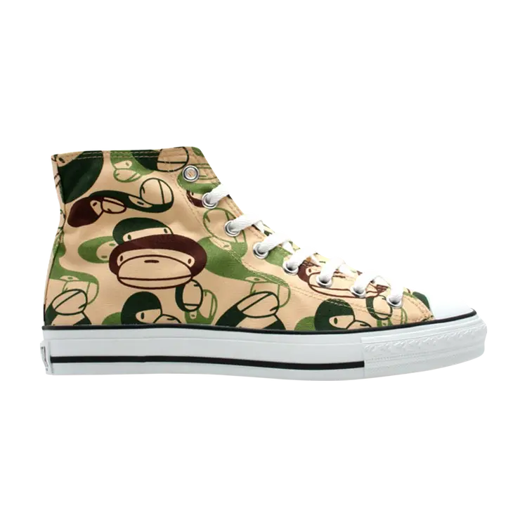 

Кроссовки BAPE Apesta FS-010 Low 'Green Camo', зеленый
