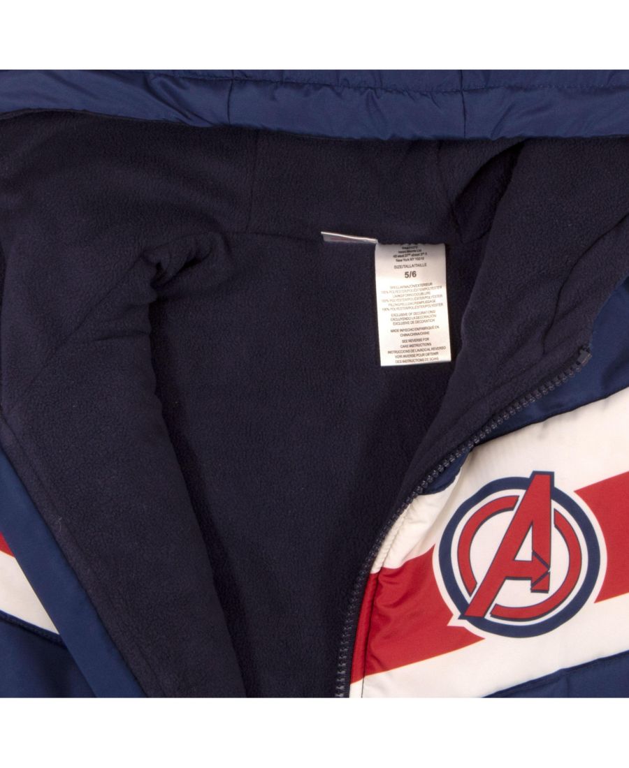 Зимняя куртка для мальчиков в стиле супергероев Marvel Avengers, Dark blue — фото 3