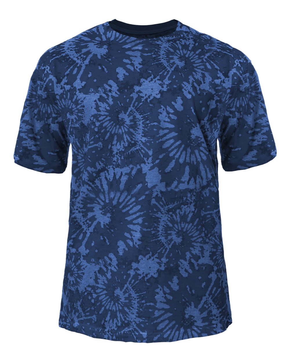 

Футболка из трехцветной смеси с узором «тай-дай» Badger, цвет royal tie-dye