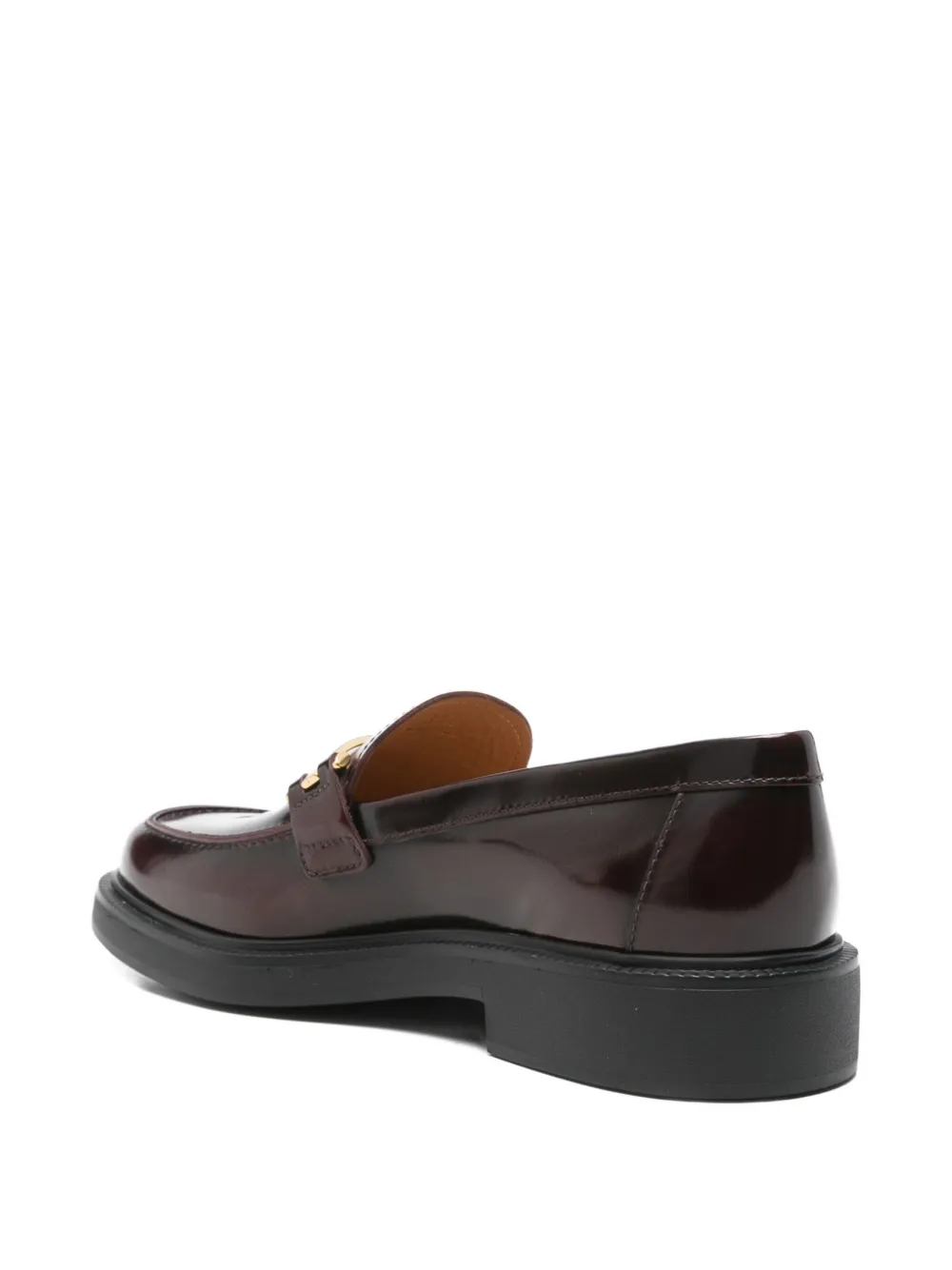 Лоферы с металлическим декором Tod'S, красный — фото 3