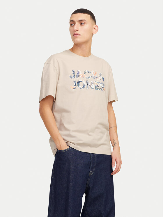 

Футболка свободного кроя Bryan 12268127 Jack&Jones, бежевый