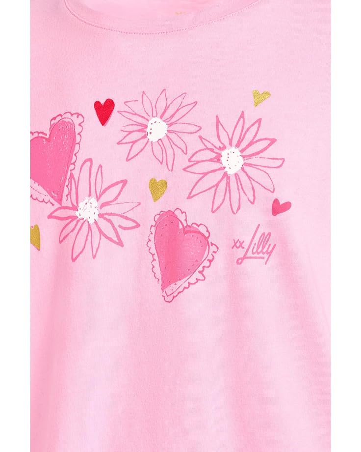 Женская блузка с длинным рукавом Lilly Pulitzer Kids Mini Jansen, Multi Dear Heart Graphic Childrens — фото 3