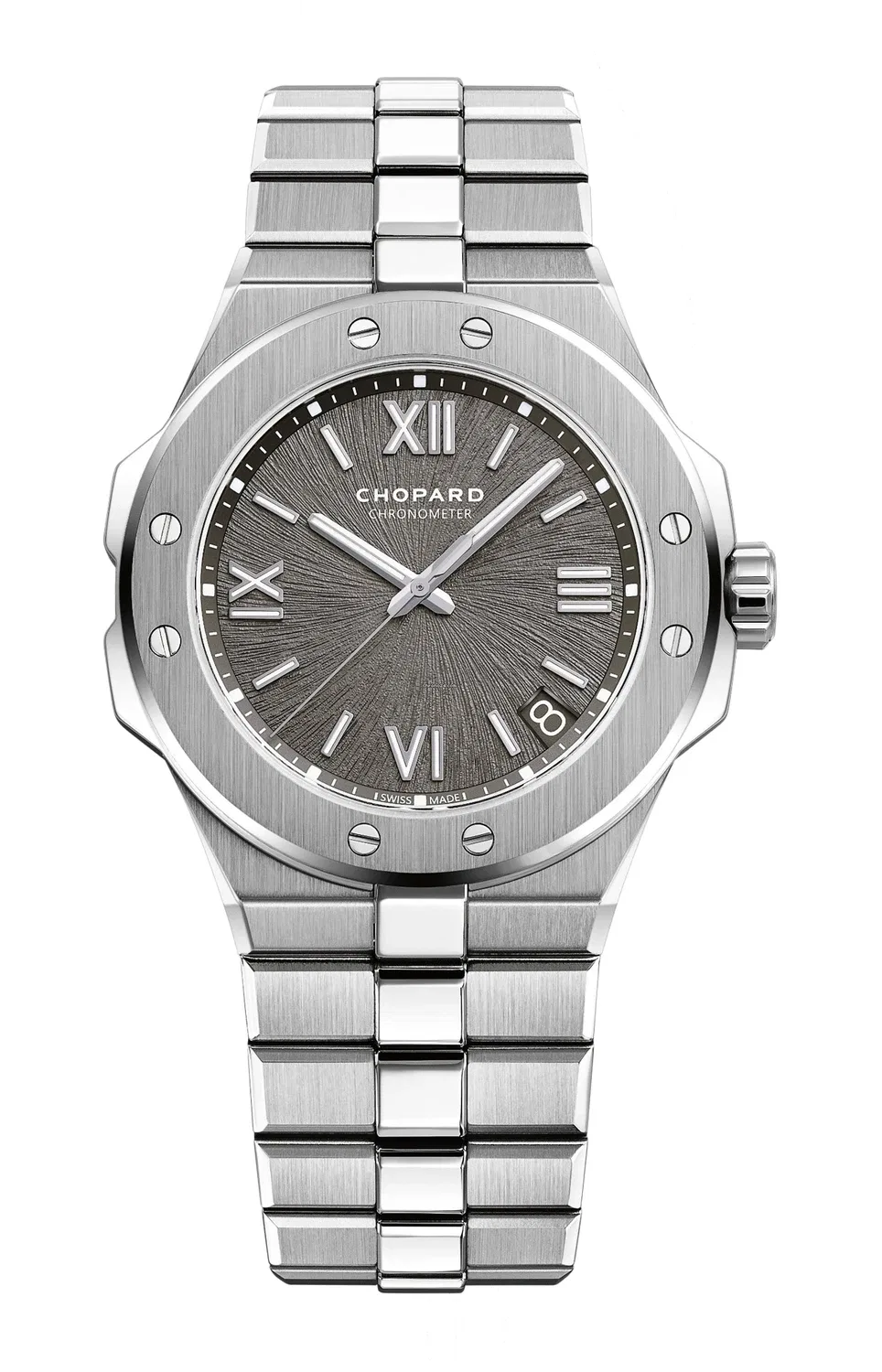 ALPINE EAGLE LARGE 41 ММ, АВТОМАТИЧЕСКИЙ МЕХАНИЗМ, CHOPARD LUCENT STEEL A223 - 298600-3002, серебряный