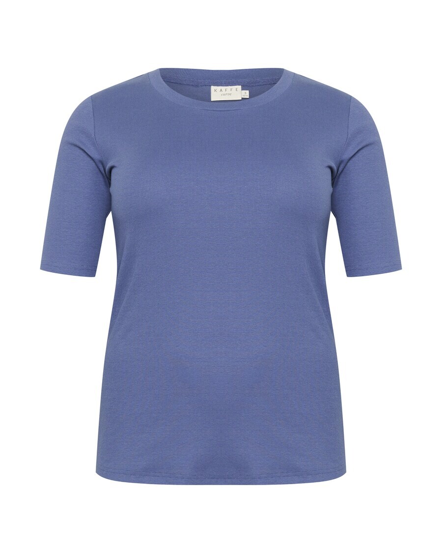 

Футболка KAFFE CURVE Shirt Carina, индиго