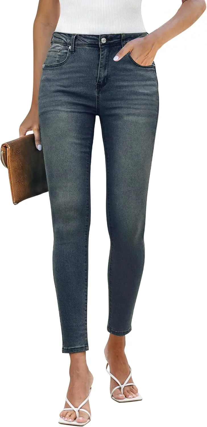 

Скинни джинсы для женщин High Waist Slim Fit Stretchy LookbookStore