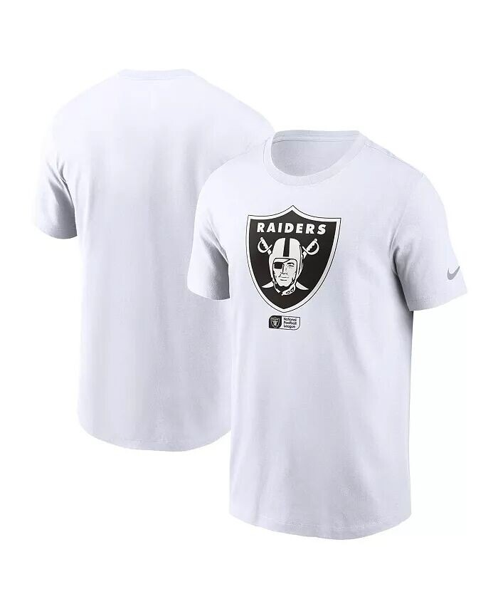 

Мужская белая футболка Las Vegas Raiders с выцветшим эффектом Nike