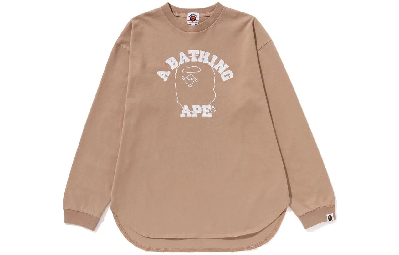 Свитшот для подростков A BATHING APE, светло-коричневый
