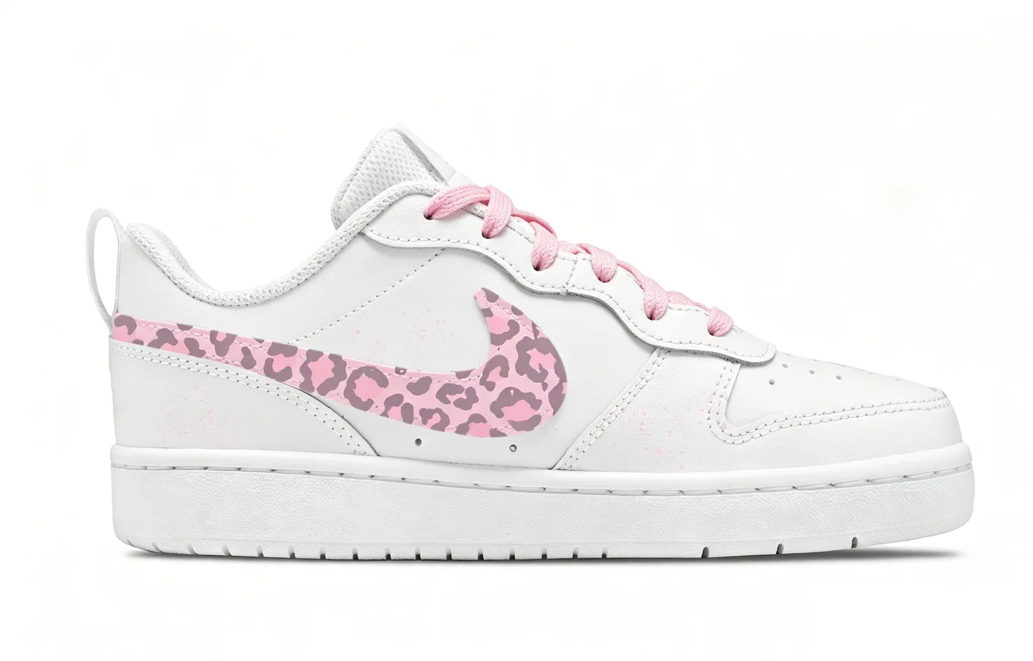 Кроссовки для скейтбординга детские Court Borough Synthetic Leather Low top White Unisex Nike — фото 3