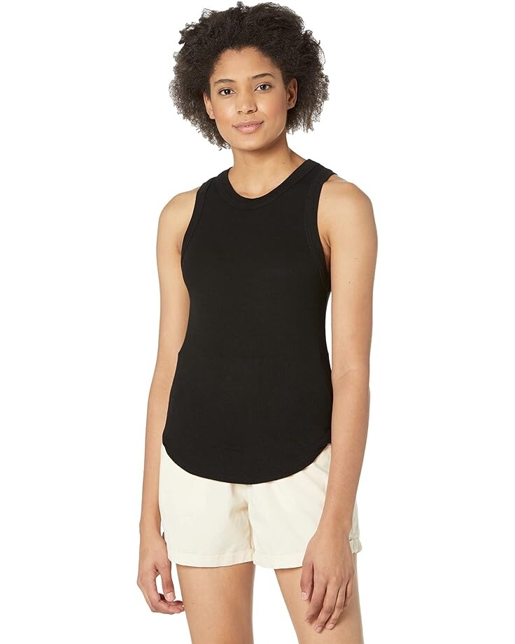

Топ LAmade Aida 2X1 Modal Stretch Rib Racer Front, черный