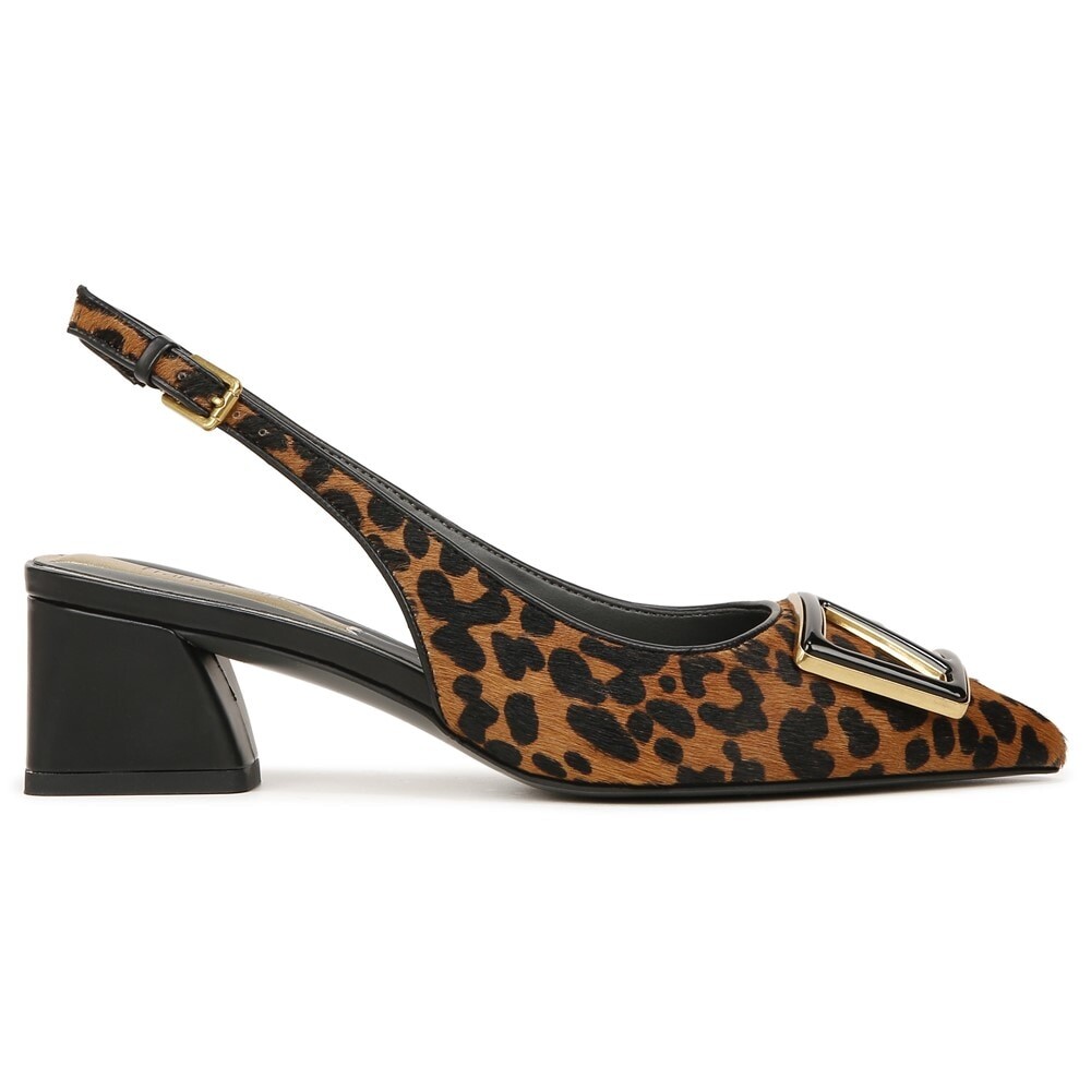 Женские туфли-лодочки Racer 5 с ремешком на пятке Franco Sarto, цвет leopard print — фото 2