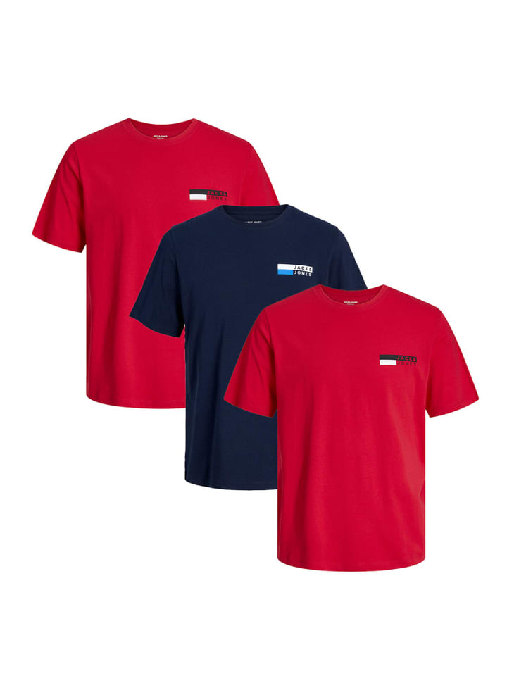 

Футболка Jack & Jones, цвет rot/blau
