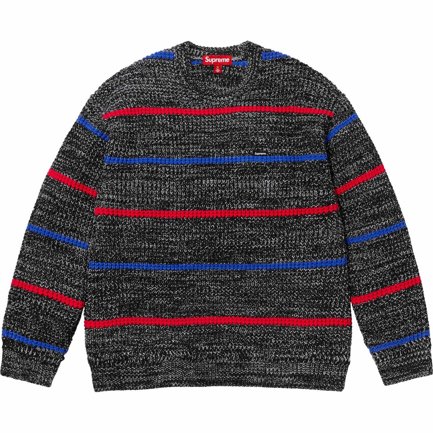 

Вязаный свитер Supreme с вафельным узором, черный