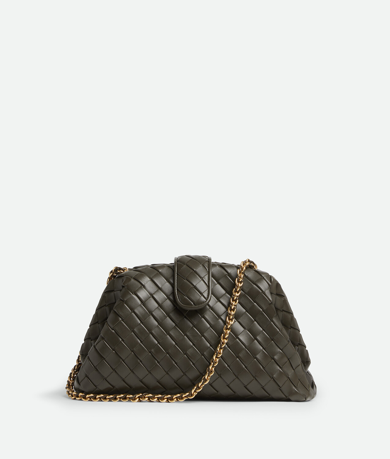 

Клатч Bottega Veneta, нейтральный/серо-зеленый