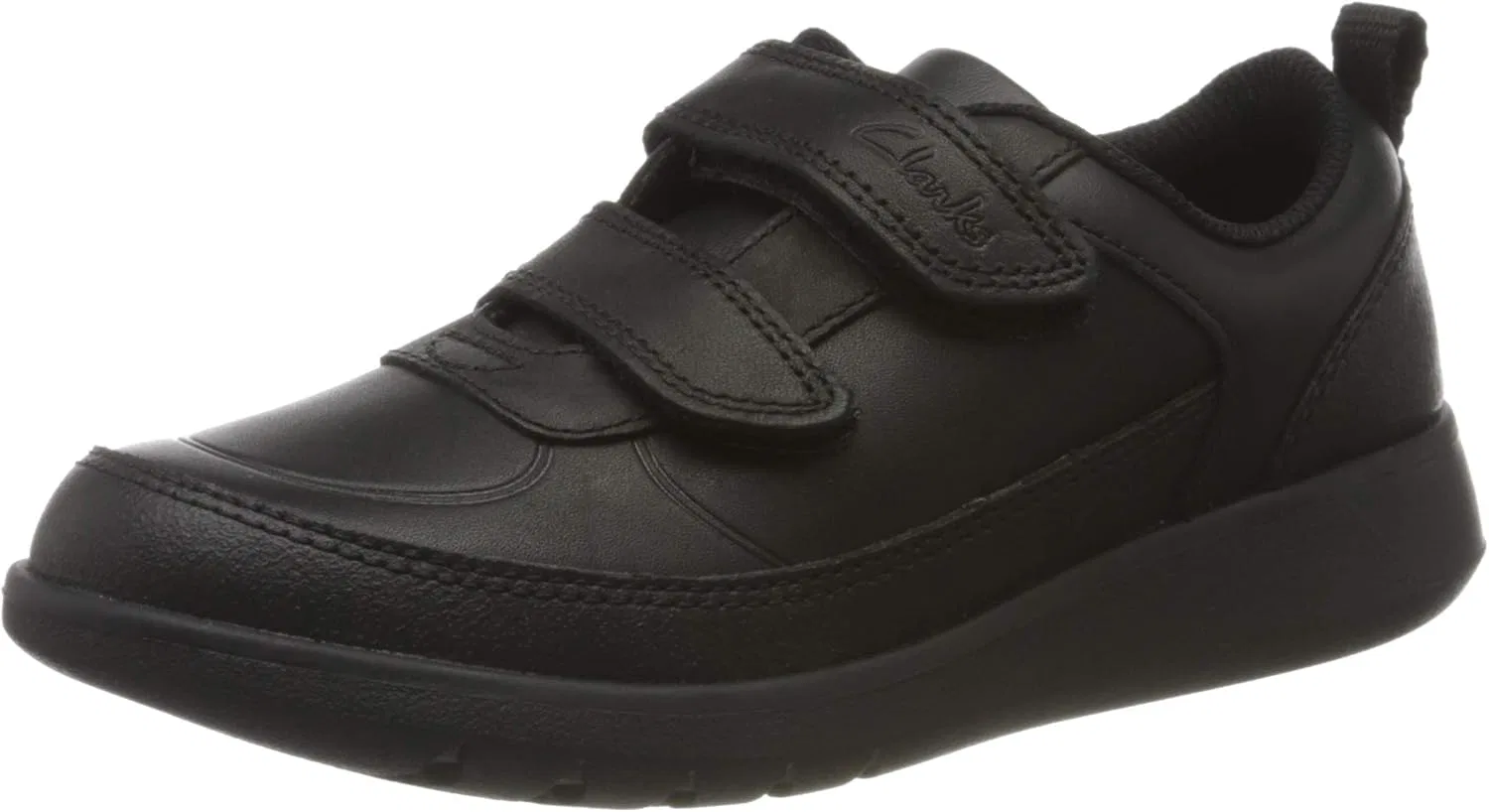 Кроссовки Clarks Boys' Scape Flare K, Black (Black Leather)