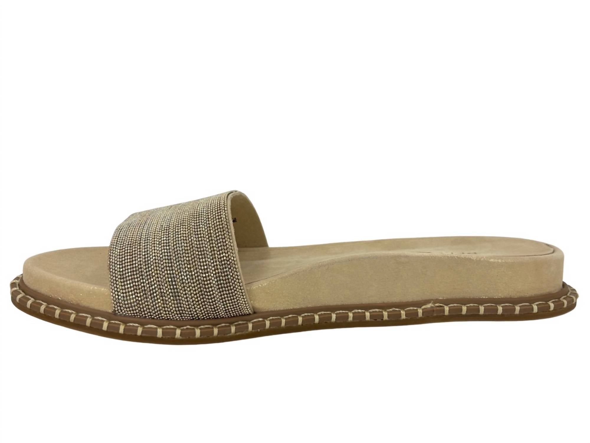 Women's Nyra Slide In Gold PELLE MODA