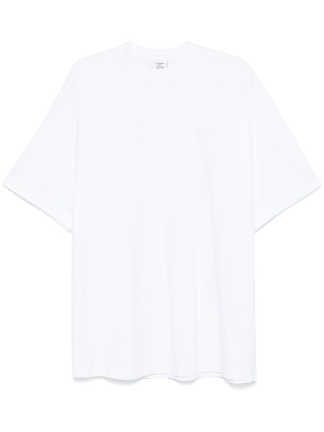 

Футболка с вышитым логотипом VETEMENTS, белый