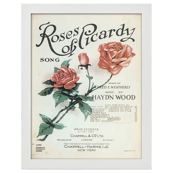 

Рамка для фотографий LegendArte Poster Roses of Picardy, белый