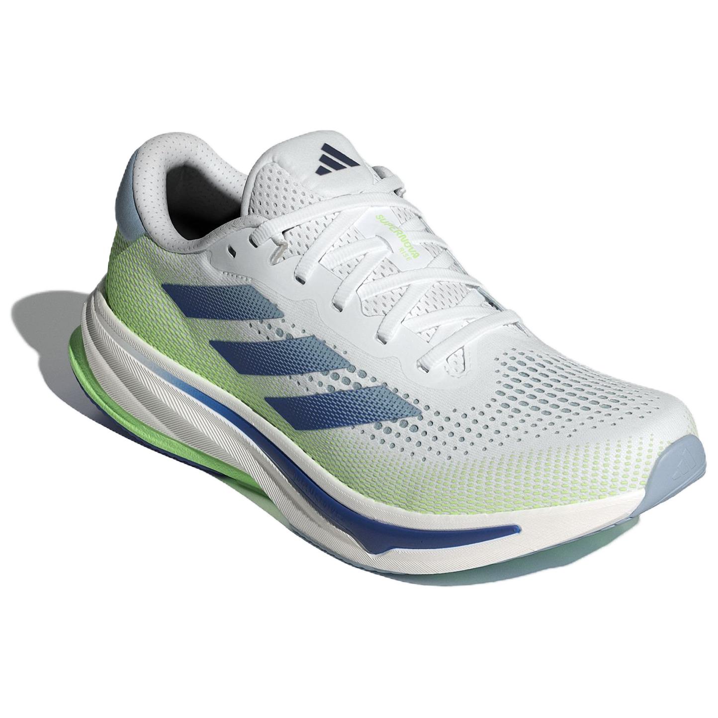 Adidas Supernova Rise White Wonder Blue Green Spark, серый зеленый синий — фото 3