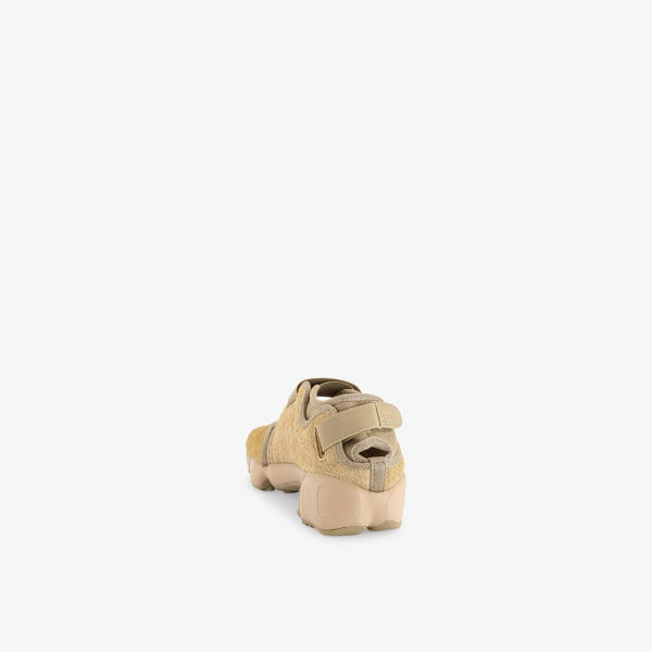 Кроссовки замшевые Nike Air Rift с низким верхом, бежевый — фото 4