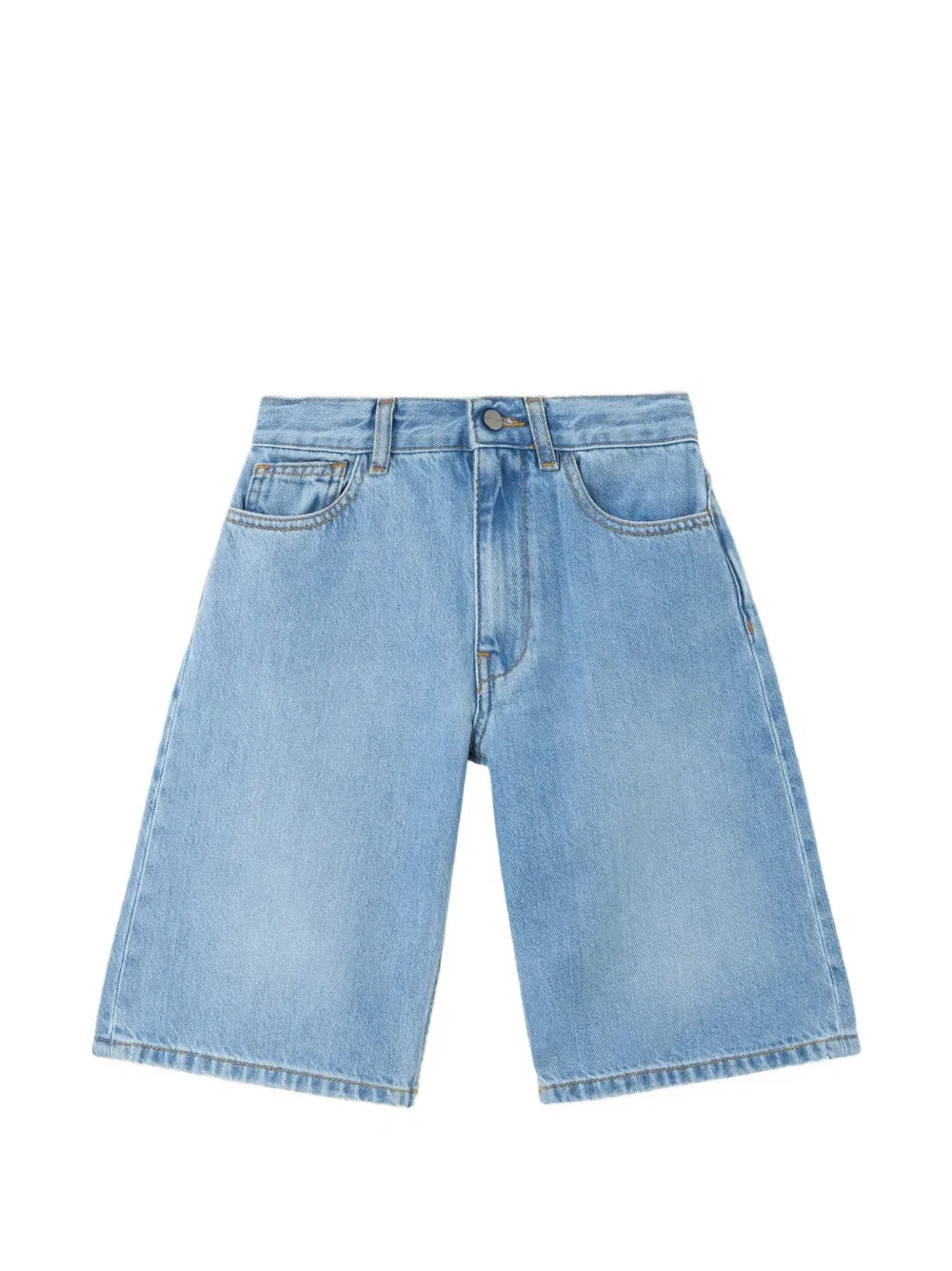 Джинсовые шорты с логотипом Palm Angels Kids, синий