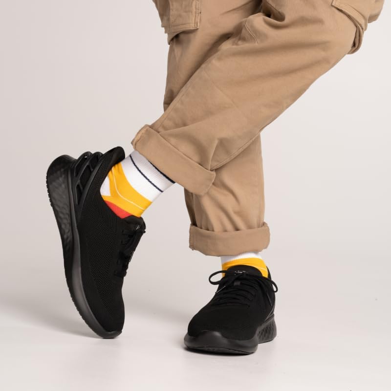 Кроссовки Kizik Slip On: Athens- удобные для носки весь день, без ручного застегивания, дышащий верх из трикотажа, мужские и женские прогулочные туфли с поддержкой свода стопы, черный — фото 2
