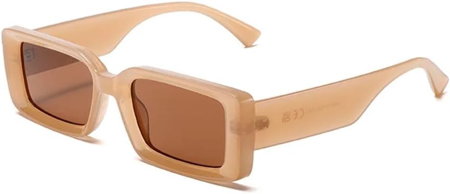 

Женские солнцезащитные очки маленького прямоугольного размера, ретро-стиль, леопардовый принт, солнцезащитные очки цвета чая, защита от ультрафиолета UV400, мужские солнцезащитные очки VFDHN, 5