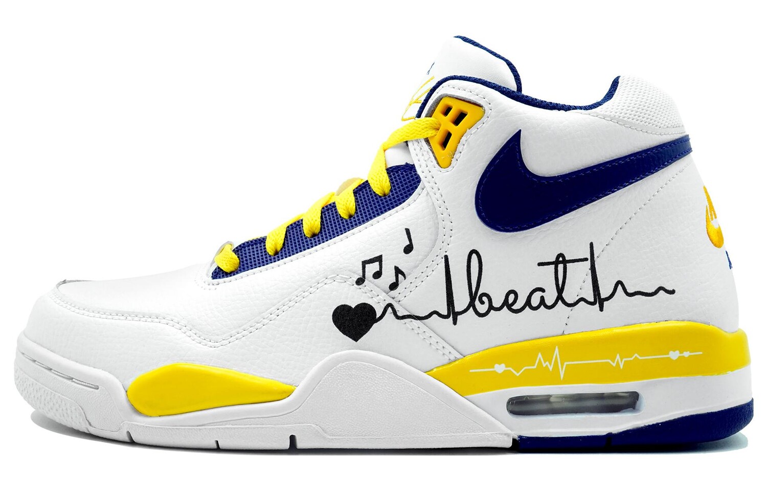

Кроссовки Nike Flight Legacy Vintage Basketball Shoes Men Mid-Top Yellow