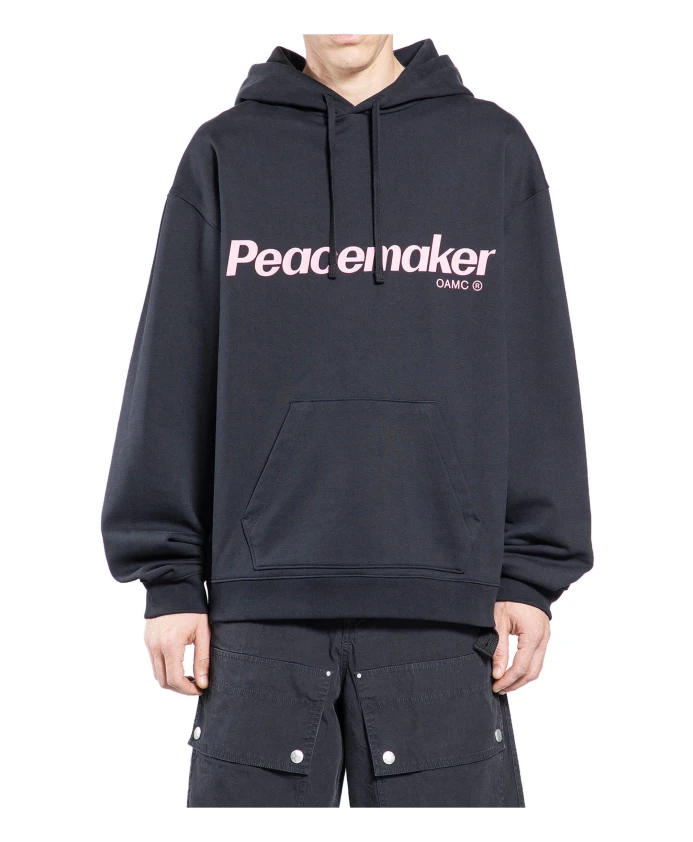 

Худи с цветочным принтом «Миротворец» Oamc, черный