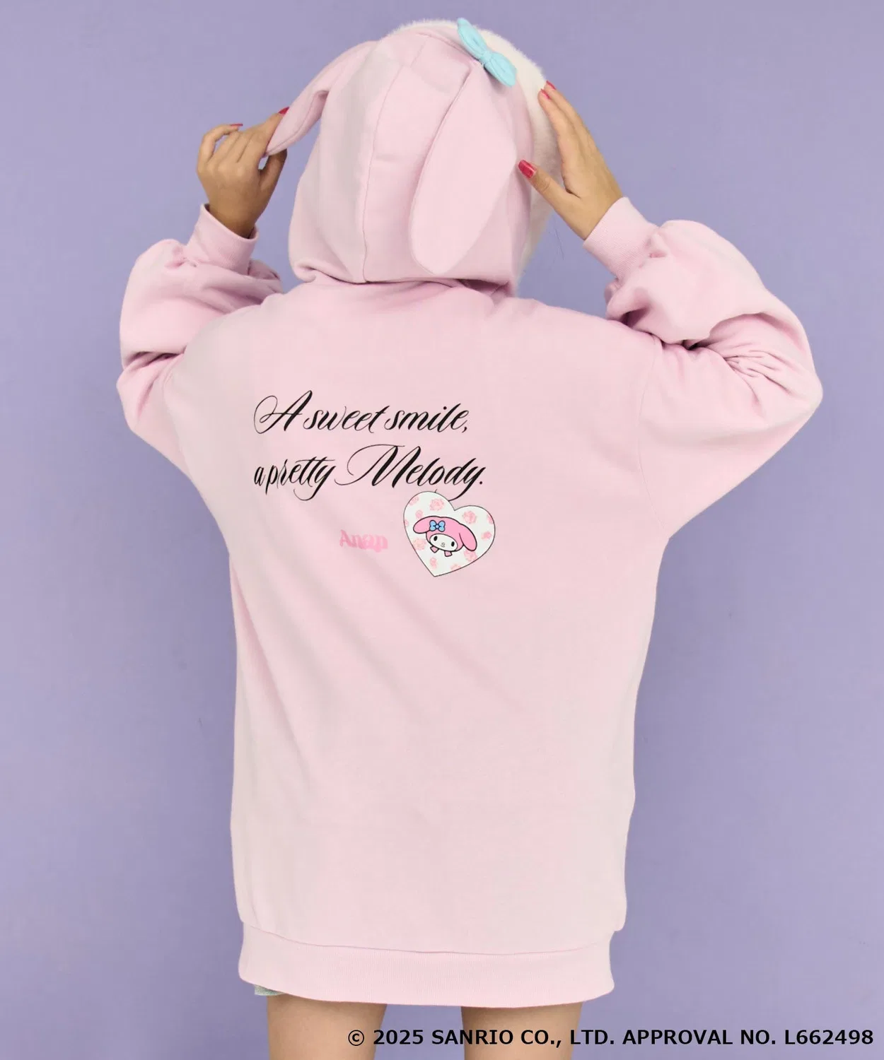 Парка с ушками My Melody ANAP GiRL, светлый розовый — фото 4