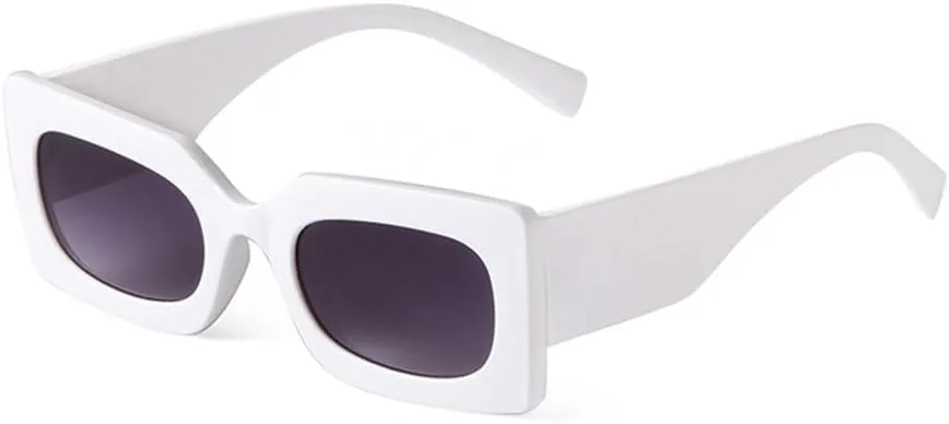 

Модные ретро-солнцезащитные очки прямоугольной формы для женщин и мужчин, стильные зеленые солнцезащитные очки в широкой оправе MTZJH, C8 White Double Gray