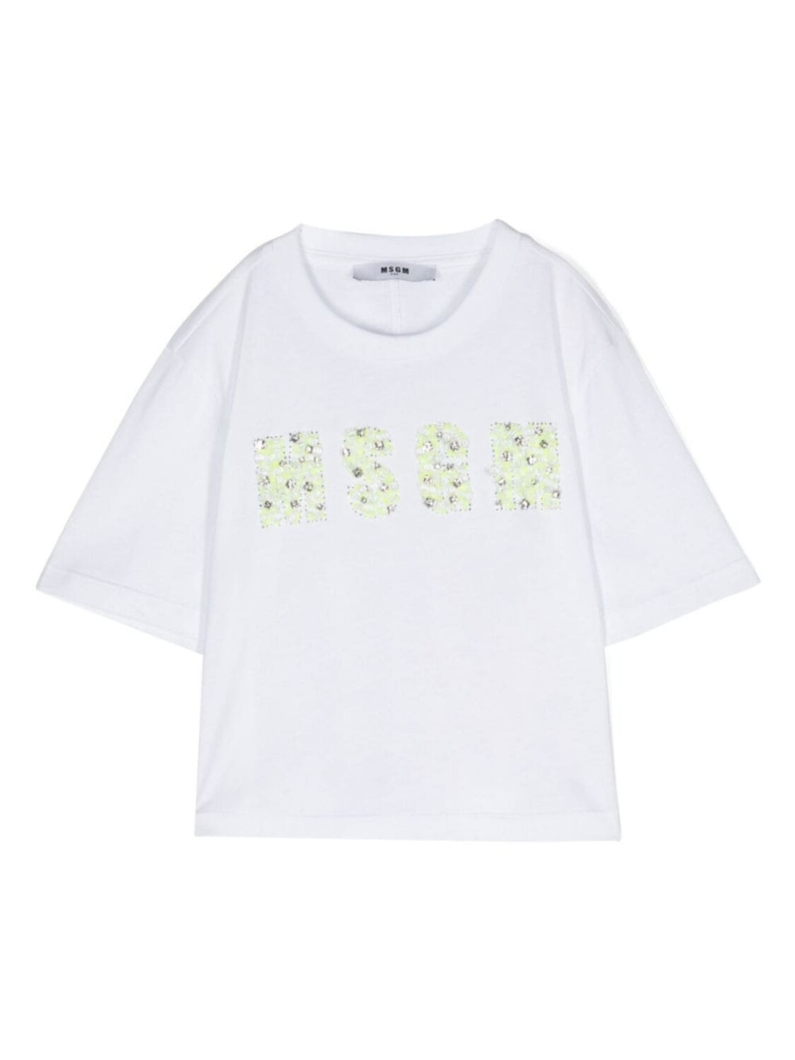 

MSGM Kids футболка с логотипом, белый