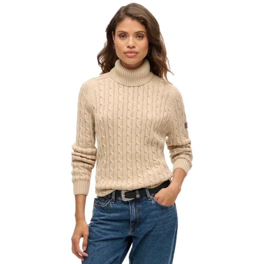 

Свитер Superdry W6110614A high neck, бежевый