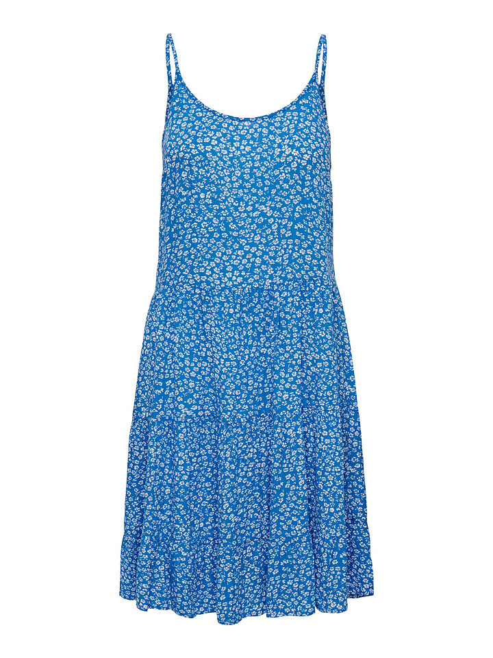 

Длинное платье ONLY Maj Life, цвет blau/weiß
