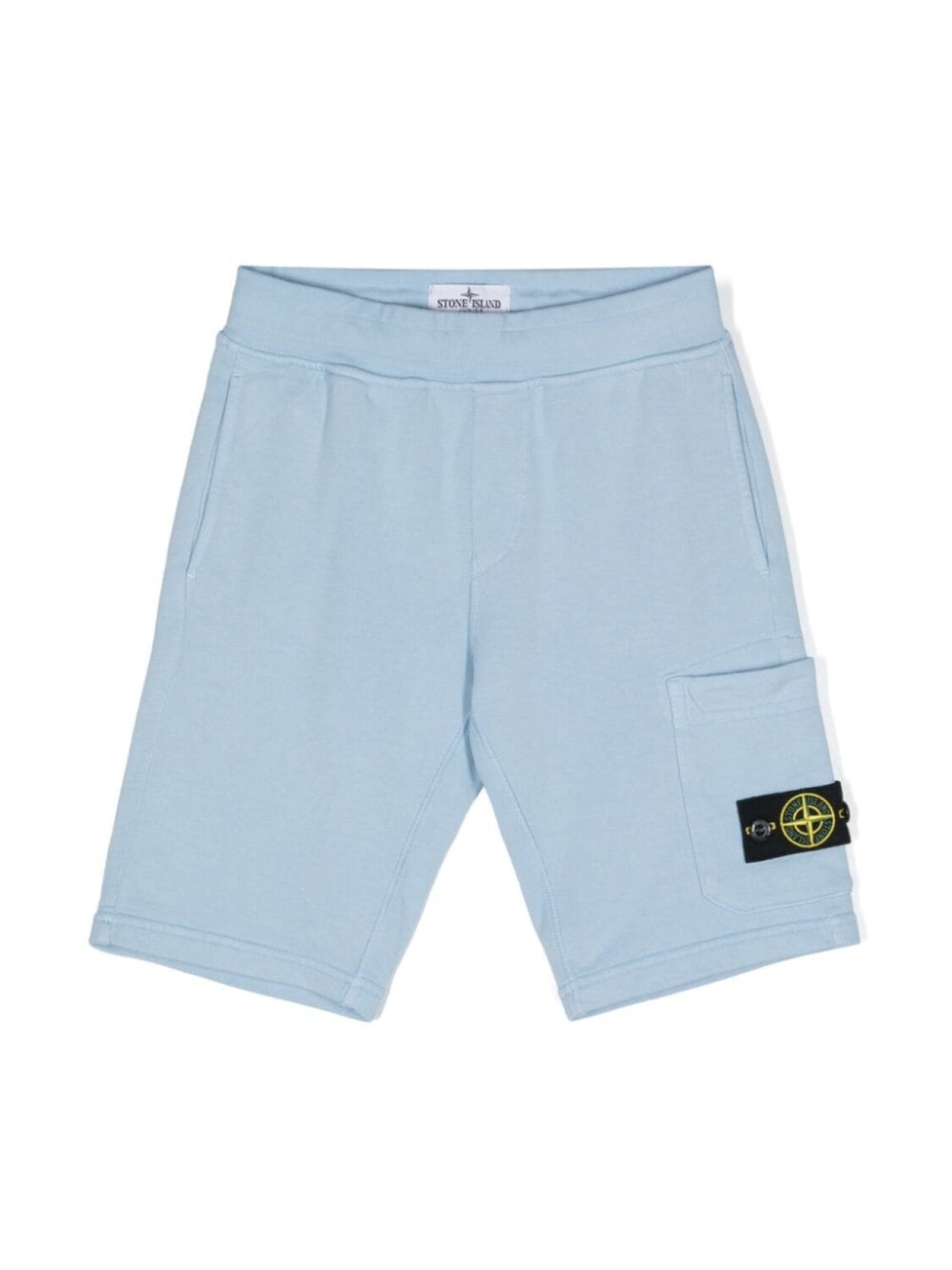

Stone Island Junior шорты с нашивкой Compass, синий
