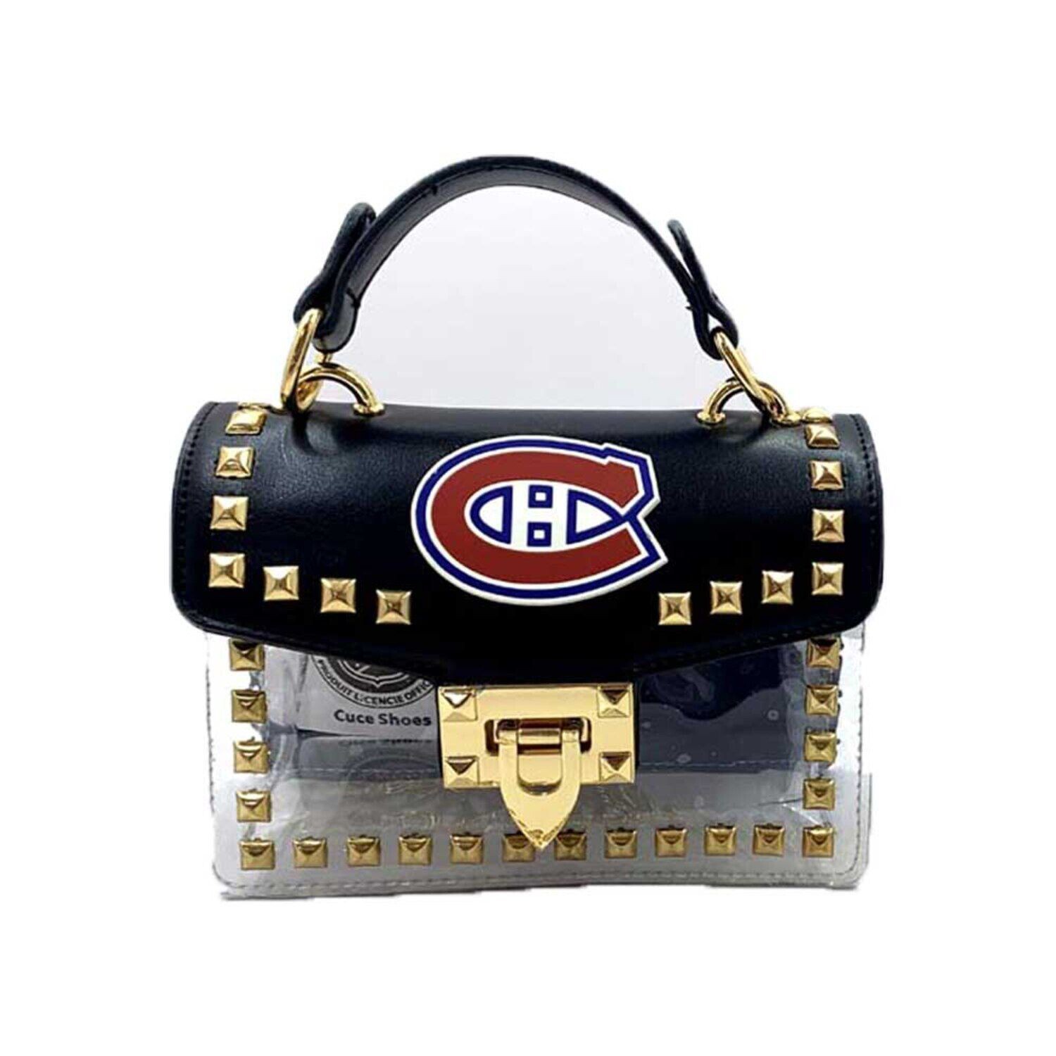 

Прозрачная сумка через плечо Cuce Montreal Canadiens с заклепками