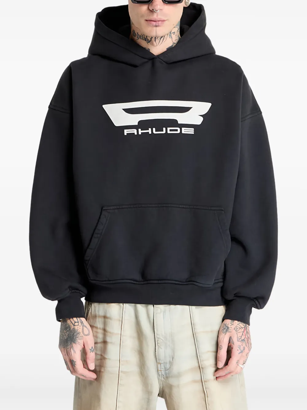 

Худи с логотипом RHUDE, черный