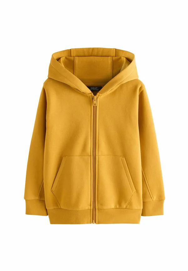Толстовка с капюшоном, стандартного кроя, на молнии. Next, Ochre Yellow