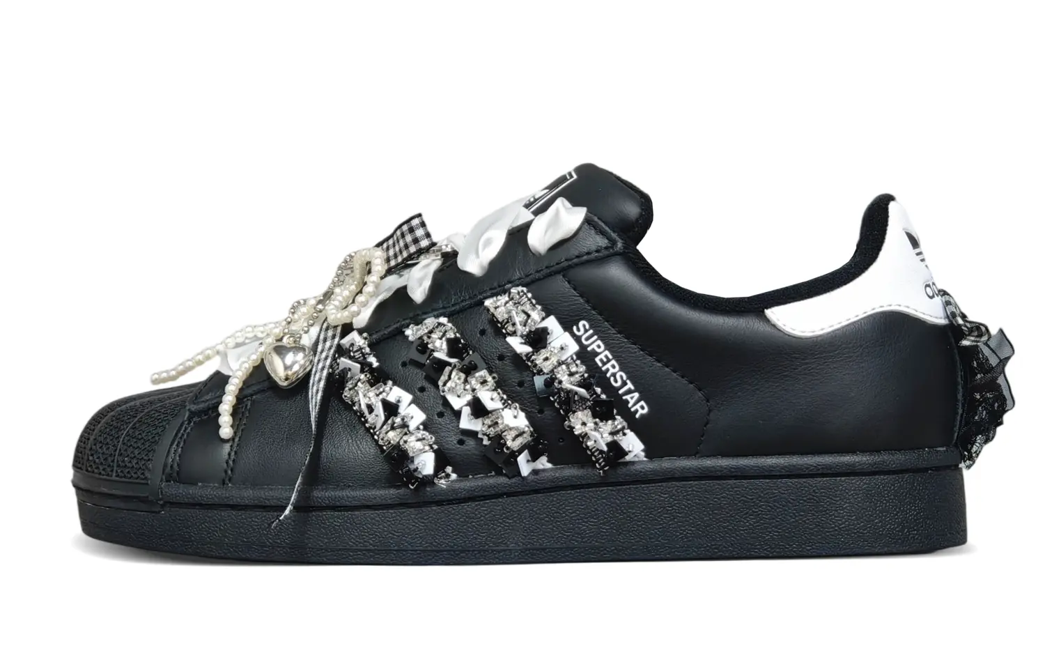 

Adidas Originals Кроссовки Superstar 2 противоскользящие износостойкие низкие унисекс черные, цвет Black