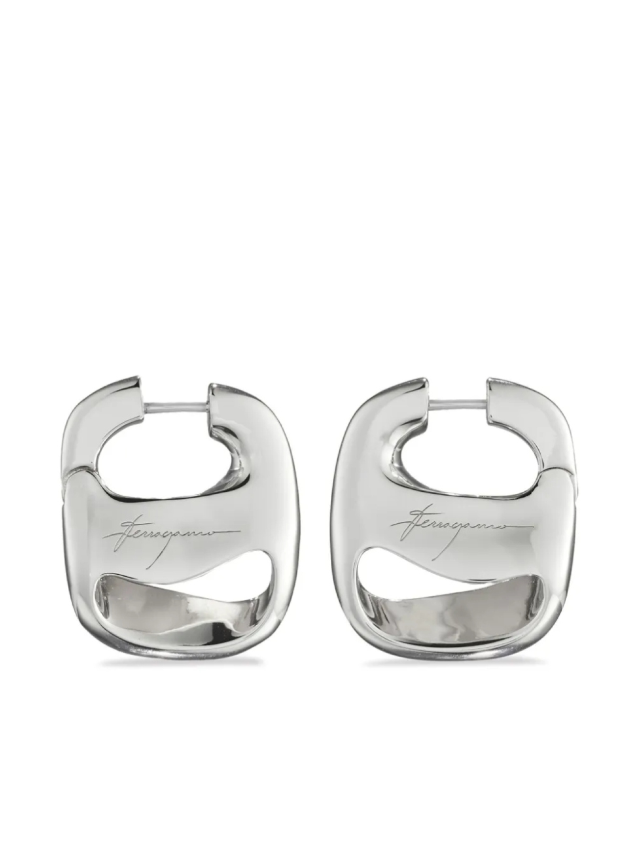 

Ferragamo маленькие серьги Vara, серебряный
