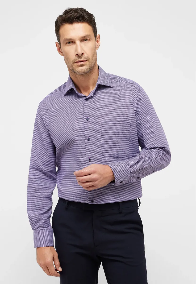 

Рубашка Eterna с длинными рукавами "COMFORT FIT", фиолетовый