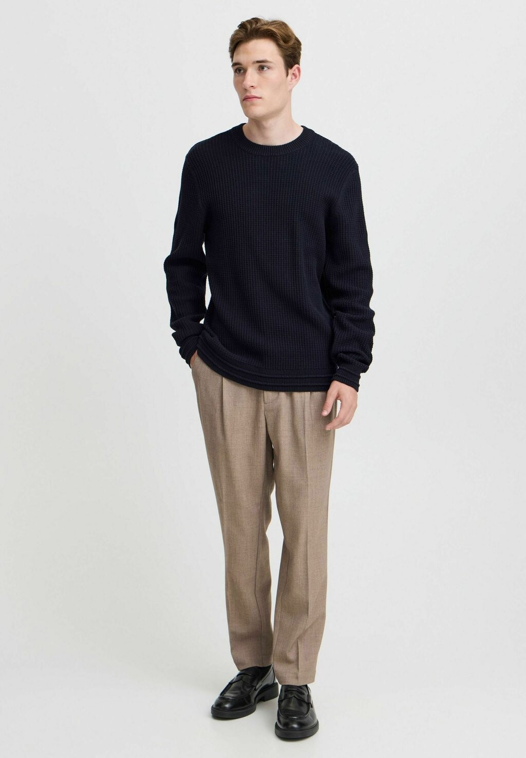 

Джемпер KARL CREW NECK STRUCTURED Casual Friday, синий