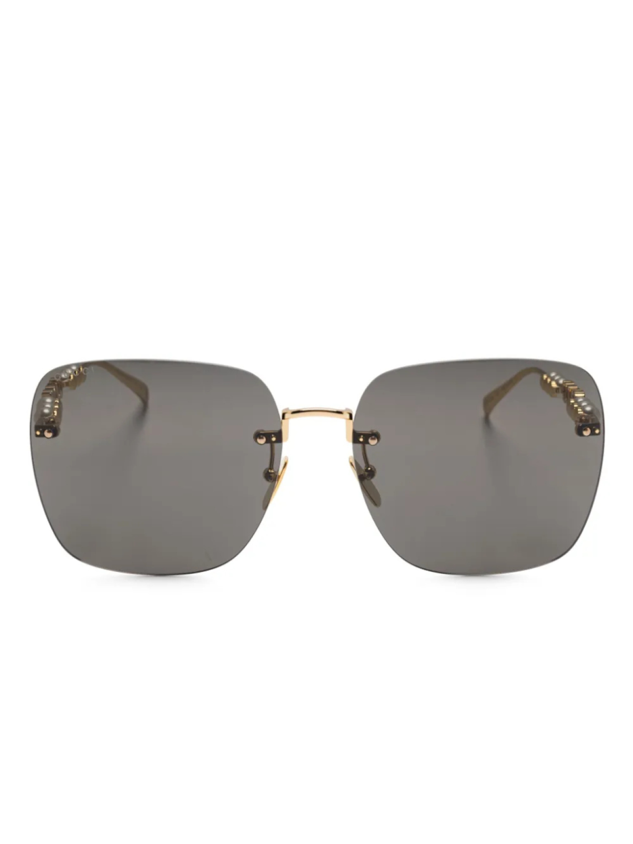 

Gucci Eyewear square-frame солнцезащитные очки, золотой