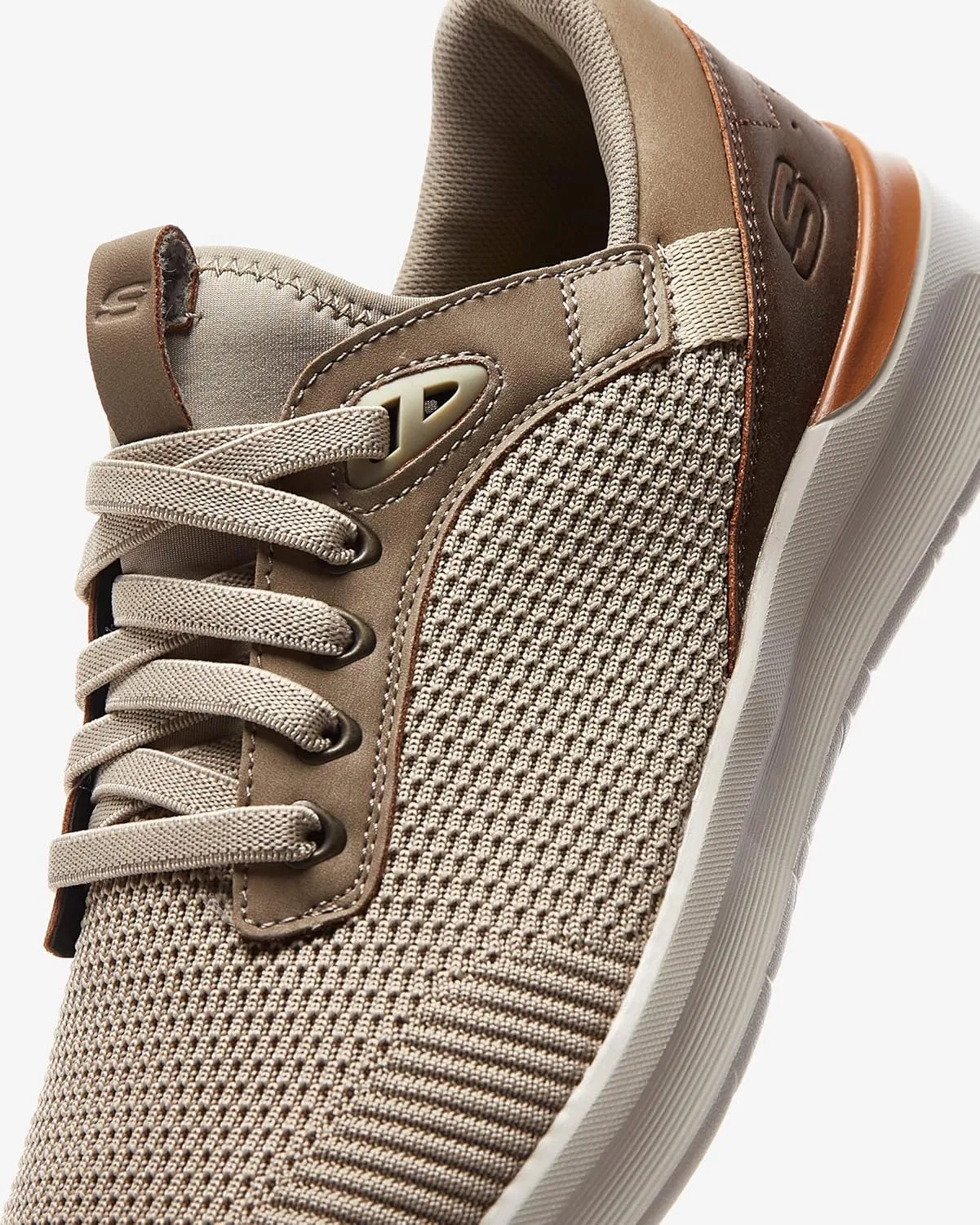 Мужские кроссовки Skechers Lattimore Lasiter, Taupe Mesh Synthetic — фото 2