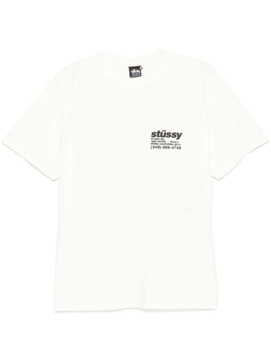 

Футболка с аппликацией логотипа Stüssy, белый