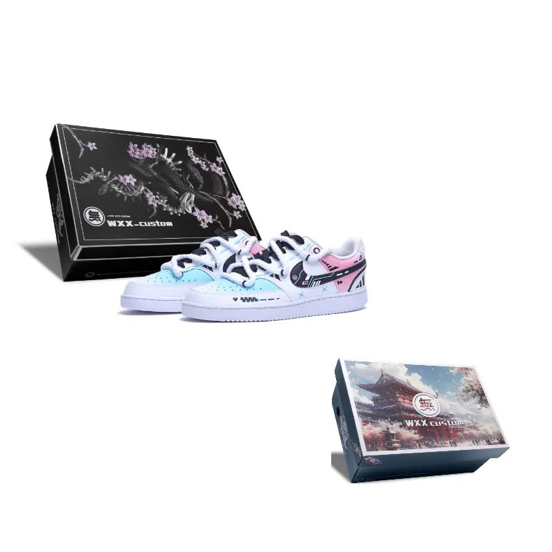 

Nike Court Vision 1 нескользящие износостойкие низкие кроссовки для скейтбординга мужские blue pink