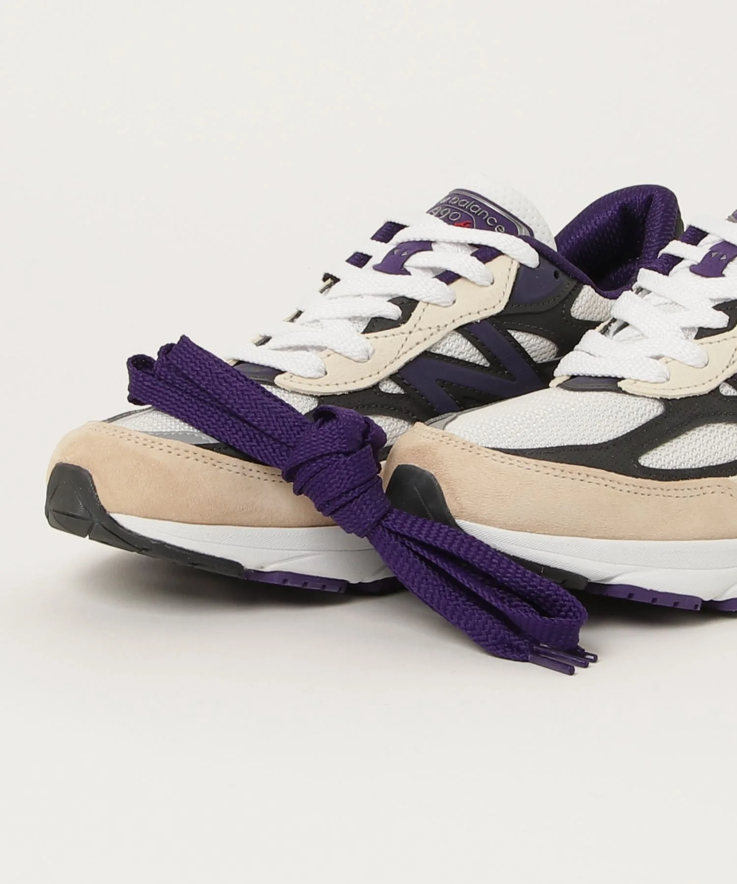 Мужские кроссовки New Balance U990 WB6 White/Black Plum — фото 4